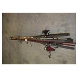 5PC RODS AND REELS
