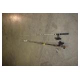 3PC SHAKESPEAR, LAKER, SHIMANO ROD AND REELS