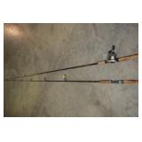 2 RODS 1 REEL NOT GOOD ROD