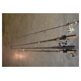 MITCHELL 300, ZEBCO, QUANTUM ROD AND REELS
