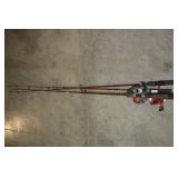 3PC ASSORTED ROD AND REELS