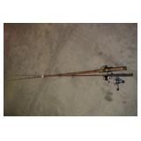 MITCHELL 304, 330 SHAKESPEAR, ROD AND REELS