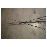 6PC ASSORTED RODS AND REELS