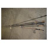 6PC ASSORTED RODS AND REELS