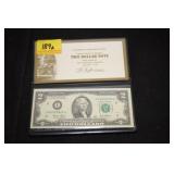 UNCIRCULATED 2 DOLLAR BILL