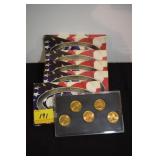 2002,2003,2-2005,2006 GOLD EDITION QUARTER SET