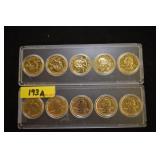 GOLD QUARTER SETS