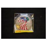 PAINTED WALKING LIBERTY COIN