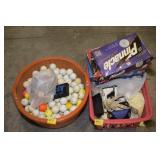 2 BASKETS OF GOLF BALLS
