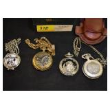 4 POCKET WATCHES
