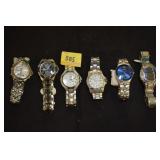6 MENS WATCHES ARMITRON, CALVIN, FOSSIL