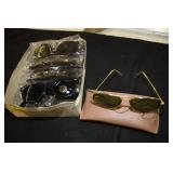 12PR SUN GLASSES AND 1 SET OF RAY BAN GLASSES