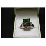 12CT TOTAL AMETHYST RING