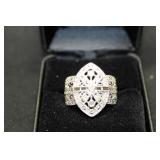 LARGE DIAMOND DINNER RING