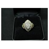 LARGE DIAMOND CLUSTER RING
