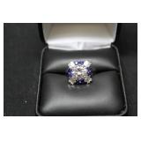 3.01 CT TOTAL BLUE AND WHITE SAPPHIRE
