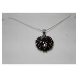 12.26 CT TOTAL GARNET NECKLACE
