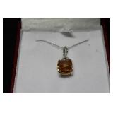 4CT TOTAL  MORGANITE NECKLACE