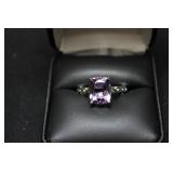 3CT TOTAL AMETHYST DINNER RING