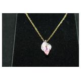 PINK SAPPHIRE DIAMOND NECKLACE