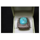LARGE TURQUOISE RING