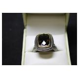 6CT TOTAL SMOKEY TOPAZ RING