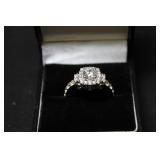 WHITE SAPPHIRE WEDDING RING