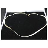 STERLING SILVER HERRINGBONE NECKLACE