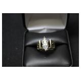 MARQUE WHITE SAPPHIRE SOLITAIRE RING