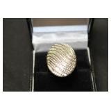 3CT TOTAL WEIGHT  WHITE SAPPHIRE DINNER RING