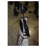 PING BAG AND EYE IRONS, FAIRWAY DRIVERS