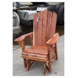 RED CEDAR PLATFORM ROCKER