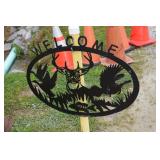 WELCOME DIE CUT WILDLIFE SIGN