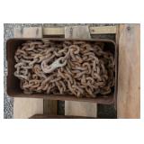 BOX OF LOG CHAINS