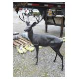 ALUMINUM BRONZE PAINTED 10 POINT BUCK