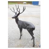 ALUMINUM BRONZE PAINTED 10 POINT BUCK