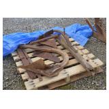 PALLET OF ASSORTED PLOW POINTS AND PARTS