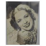 "ELANORE POWELL" AUTOGRAPHED PHOTO PERSONALIZED