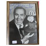 "JIM BACKUS" AUTOGRAPHED PHOTO WITH MR. MAGOO