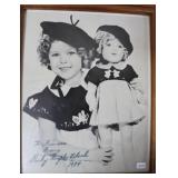 "SHIRLEY TEMPLE BLACK" AUTOGRAPHED PHOTO