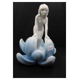 MAIDEN IN LOTUS BLOOM - BLUE - 6" HIGH MADE IN