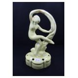 YELLOW SCARF DANCER WITH LEG UP - 6 1/2" HIGH