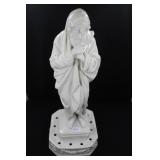 BEARDED MAN ON STAND IN WHITE - 10 1/2" HIGH