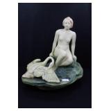 MUSKOTA? LADY WITH SWAN - MATTE FINISH - 7 1/2"