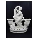 SEATED NUDE WITH DOUBLE CANDLEHOLDER - IVORY - 8