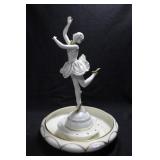 BALLERINA WITH BOWL - 14" HIGH X 9" BOWL - IVORY