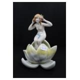 NYMPH IN LOTUS - 4 1/2" - COLORED