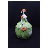 DECO LADY IN BIG BELL SKIRT - 5" - GREEN