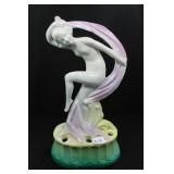 SCARF DANCER WITH KNEE UP - 7" - PINK AND GREEN