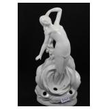 NUDE IN VERTICAL ROSE - 6 1/2" - WHITE MARKED: